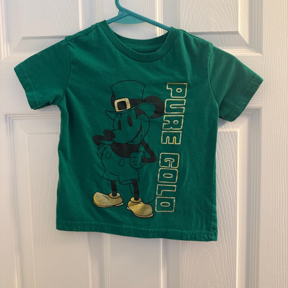 Disney Mickey Mouse St. Patrick’s Day kids shirt (4T)
